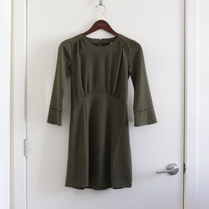 NWT H&M Olive Green Long Sleeve Dress